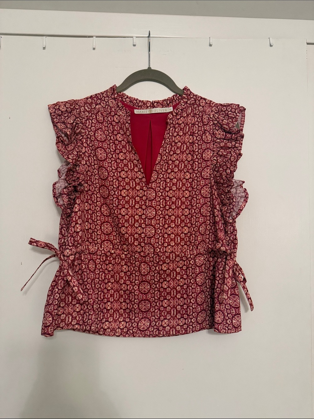 Marie Oliver Olive top